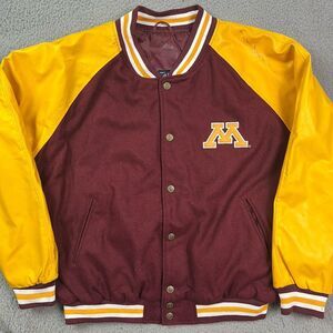 Minnesota Gophers Steve & Barrys Letter Jacket College Coat Size XL